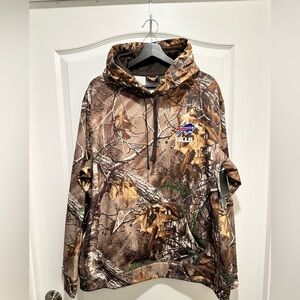 Men's Dunbrooke Realtree Camo Buffalo Bills Tech Fleece Pullover Hoodie, Size XL